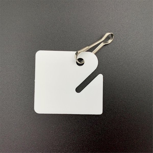 Huron Slotted Key Tags White 20PK HASZ0050 Zoro